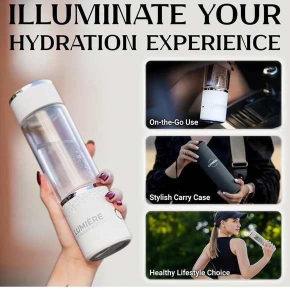 Lumiere Hydrogen Infusing Water Bottle - Has many health benefits! - Picture 11 of 14